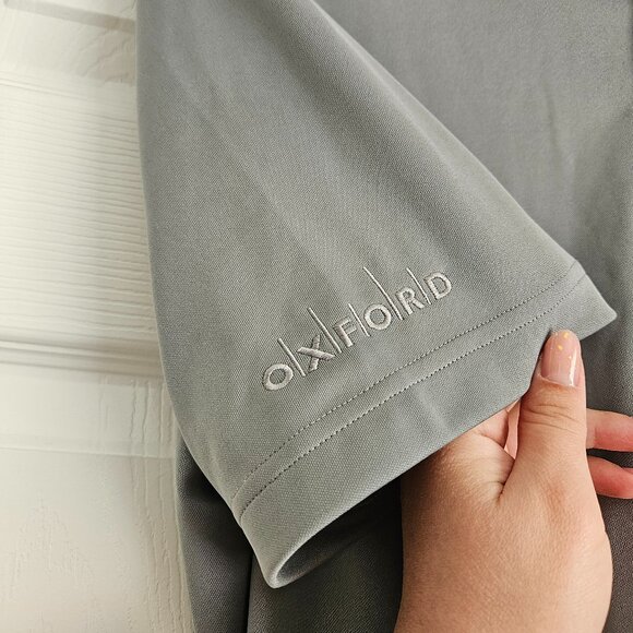 Grey Men's Adidas Golf Short Sleeve Polo with Buttons size L - Picture 7 of 10